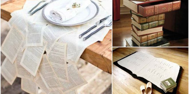 Books Inspired DIY Home Decor For Book Lovers